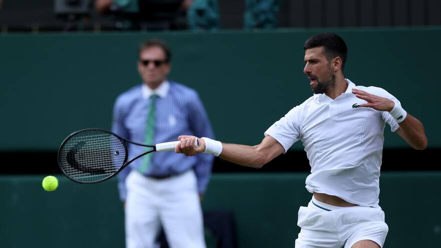 Djokovic se incomoda ante Fearnley en Wimbledon