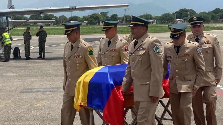 Reciben con honores en Valledupar al soldado asesinado por las disidencias en Cauca
