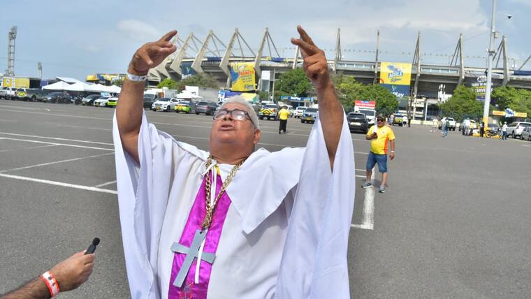 Ambiente por el partido Colombia Vs. Bolivia