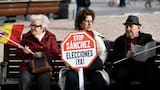 'Stop, Sánchez; elecciones ya': protestas en contra del presidente español