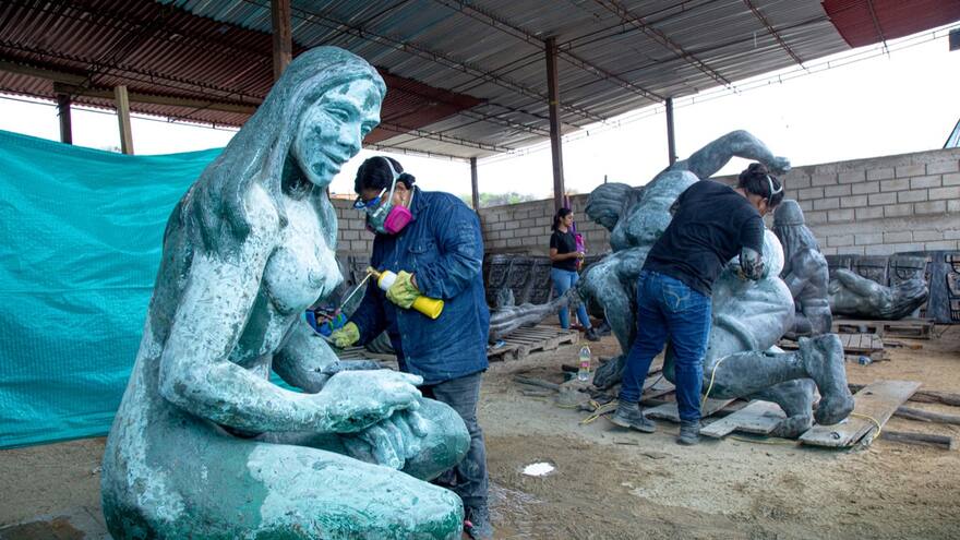 Magdalena: Esculturas Tayronas retiradas del Camellón samario son restauradas