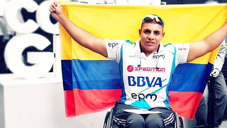 Atleta paralímpico colombiano gana Maratón de Madrid