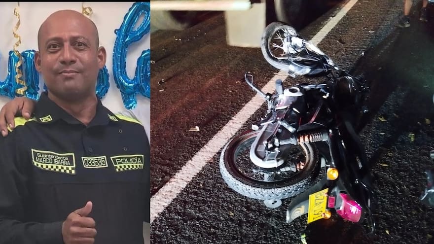 Subintendente de la Policía muere en accidente de tránsito en la vía Ciénaga-Barranquilla