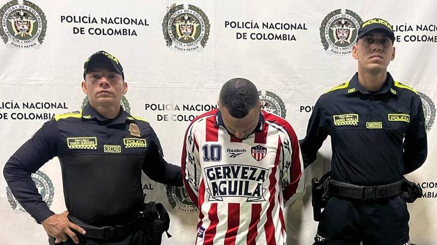 Policía captura individuo que protagonizó riña con navaja en tribuna Norte del Metropolitano