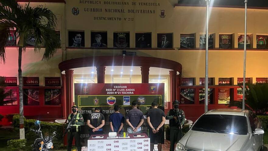 Capturan a cuatro personas que transportaban droga en Venezuela