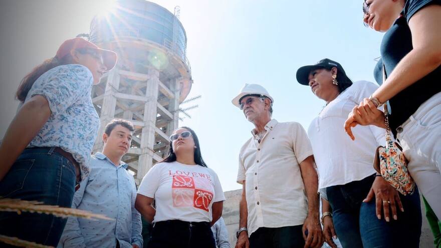 Obras en el sistema de acueducto El Tesoro avanzan en un 92%