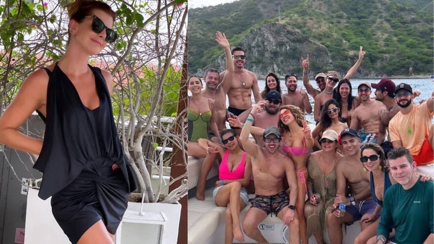 Así fue el cumpleaños de Carolina Cruz, presentadora de Día a día: fiesta en yate por Santa Marta