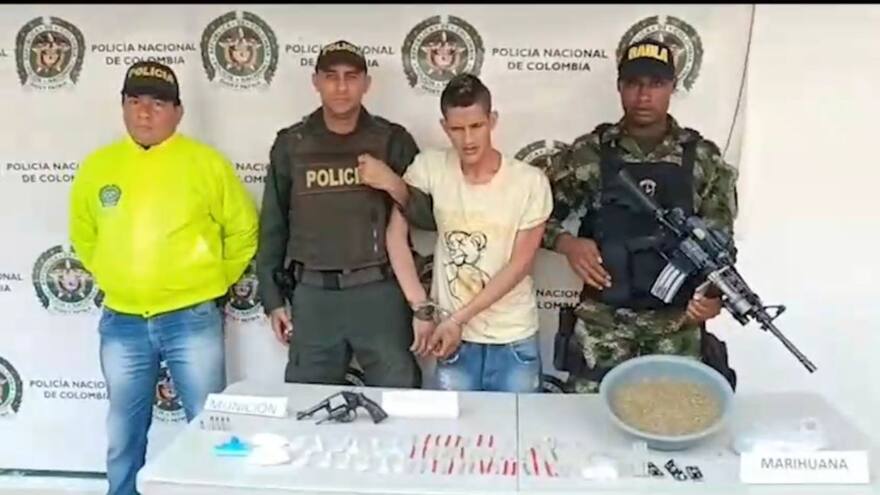 Capturan a alias Rembito por porte de droga y arma de fuego en Sitionuevo, Magdalena