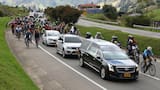 En Ventaquemada, Boyacá, homenajearon al ciclista Cristian Muñoz, fallecido tras sufrir un accidente en Francia