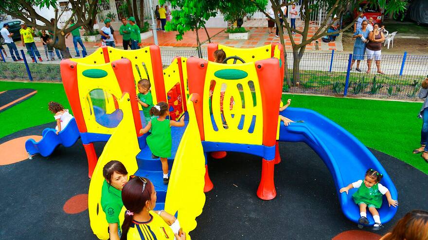 Los niños, los más felices con nuevo parque Guadalupe