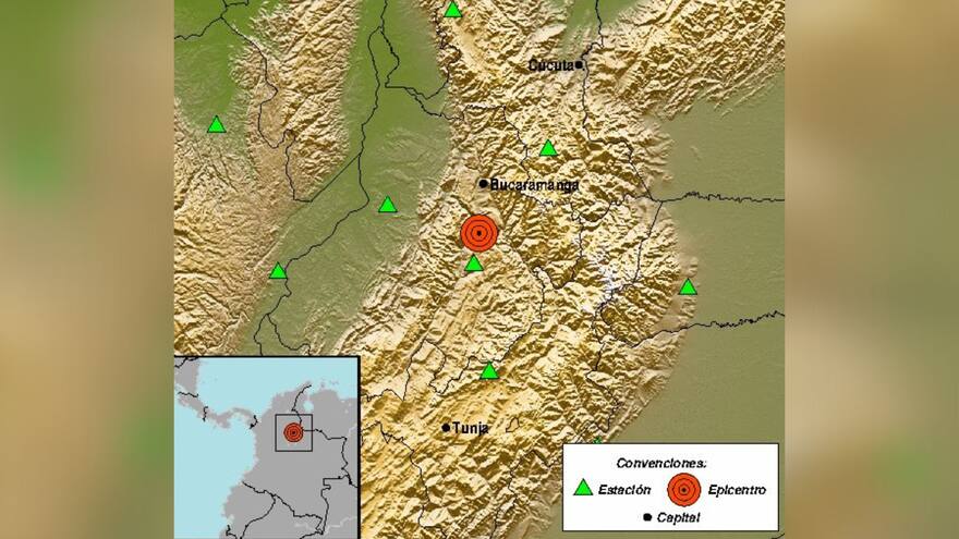 Sismo de magnitud 4.1 sacudió Los Santos, Santander