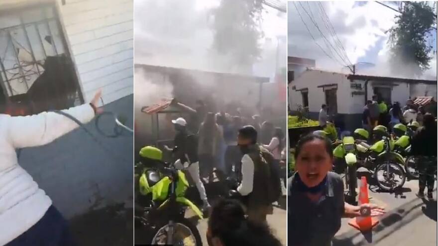 Destituyen e inhabilitan a dos policías por incendio en CAI de Soacha