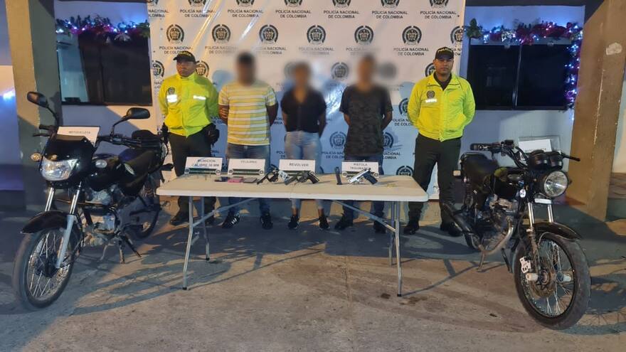 Capturan en Maicao a tres personas con armas de fuego