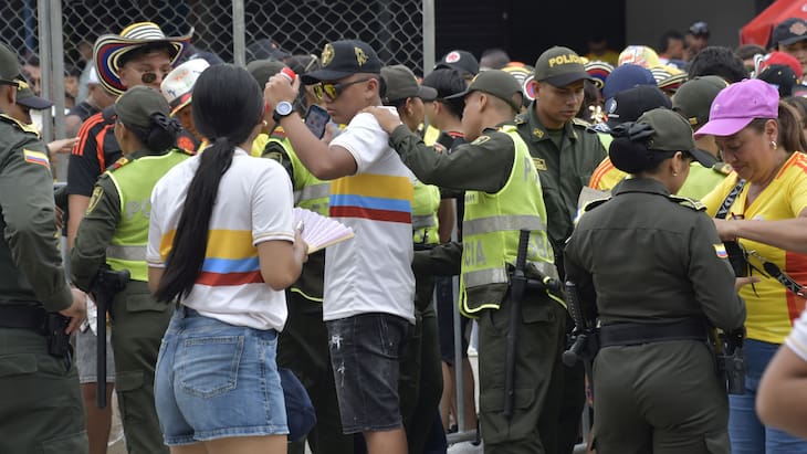 Drones, biometría y reconocimiento facial en operativo del partido Colombia vs. Bolivia