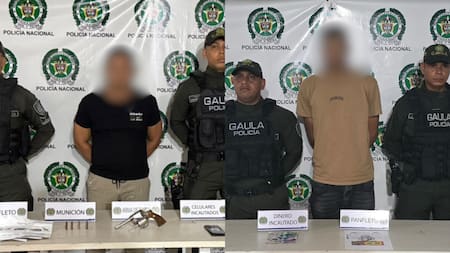 Capturan a dos presuntos miembros de ‘Los Pepes’ y ‘Los Costeños’, dedicados a la extorsión de comerciantes en Barranquilla