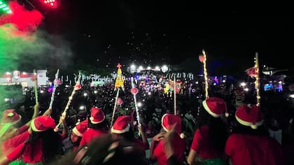 San Onofre, Sucre, le dio la bienvenida a la Navidad con la gran parada y el encendido de las luces
