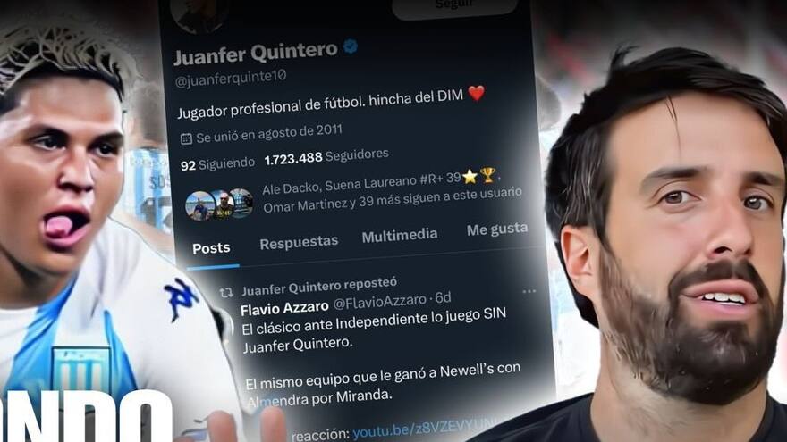El periodista argentino Flavio Azzaro le dice ‘chupamedias’ y le da con todo a ‘Juanfer’ Quintero