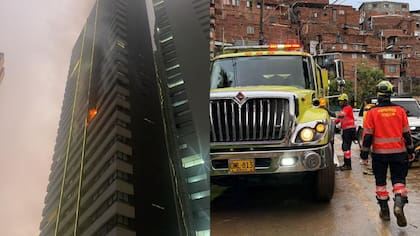 Doble emergencia en Medellín: seis lesionados por incendio y tres casas afectadas por lluvias