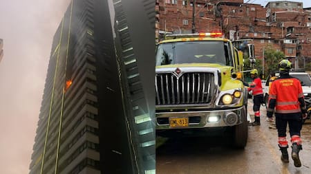 Doble emergencia en Medellín: seis lesionados por incendio y tres casas afectadas por lluvias