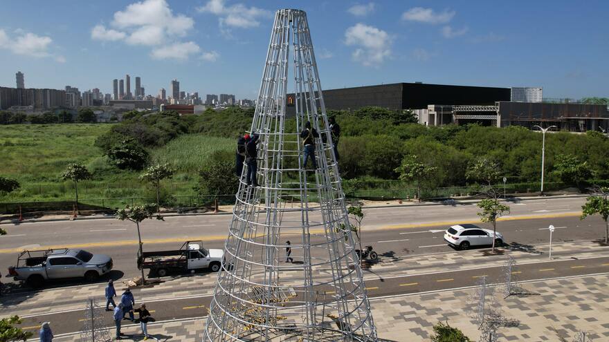 Así será el alumbrado navideño en el Gran Malecón de Barranquilla