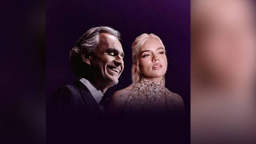 Karol G toca el cielo de la mano del tenor italiano Andrea Bocelli