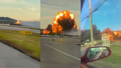 Un avión de UPS se estrelló tras el despegue en el aeropuerto internacional de Kentucky