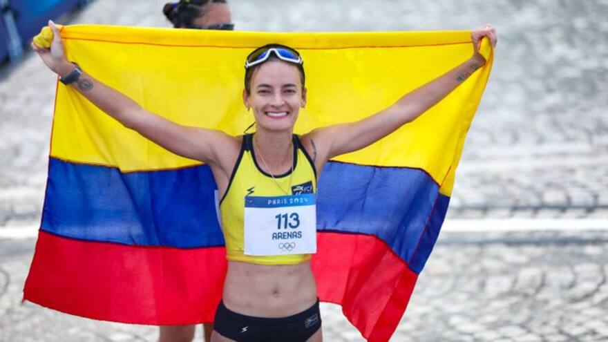 Lorena Arenas ganó diploma olímpico para Colombia en los 20 km marcha