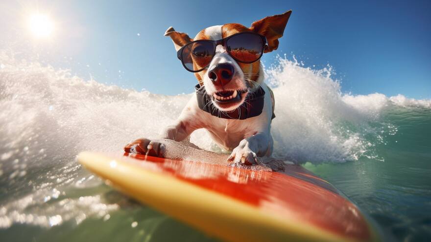 Así fue el Campeonato Mundial de Surf para Perros que se llevó a cabo en California, Estados Unidos
