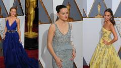 Escotes profundos y strapless adornaron la alfombra roja de los Premios Óscar