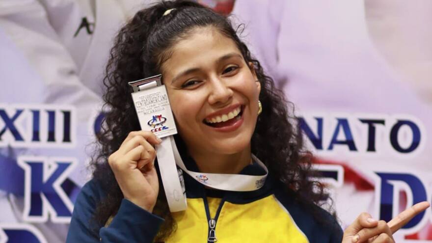 La karateca colombiana Lina Puche se coronó subcampeona del Campeonato Centroamericano y del Caribe, realizado en Nicaragua