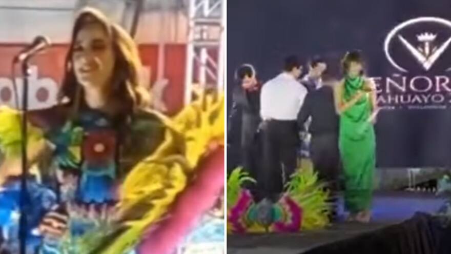 Video: participante de concurso de belleza se electrocutó en plena pasarela