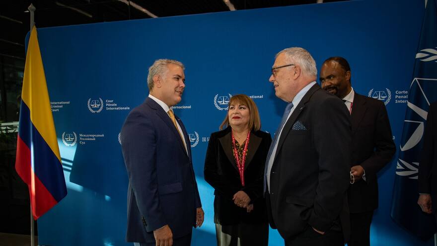 Duque acuerda intercambio de información con la Corte Penal Internacional