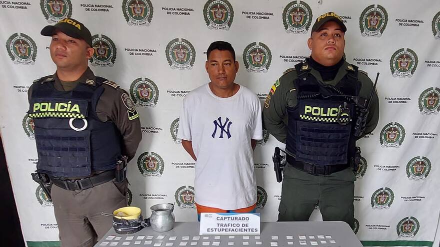 Capturan en Arjona a un hombre que estaba vendiendo estupefacientes