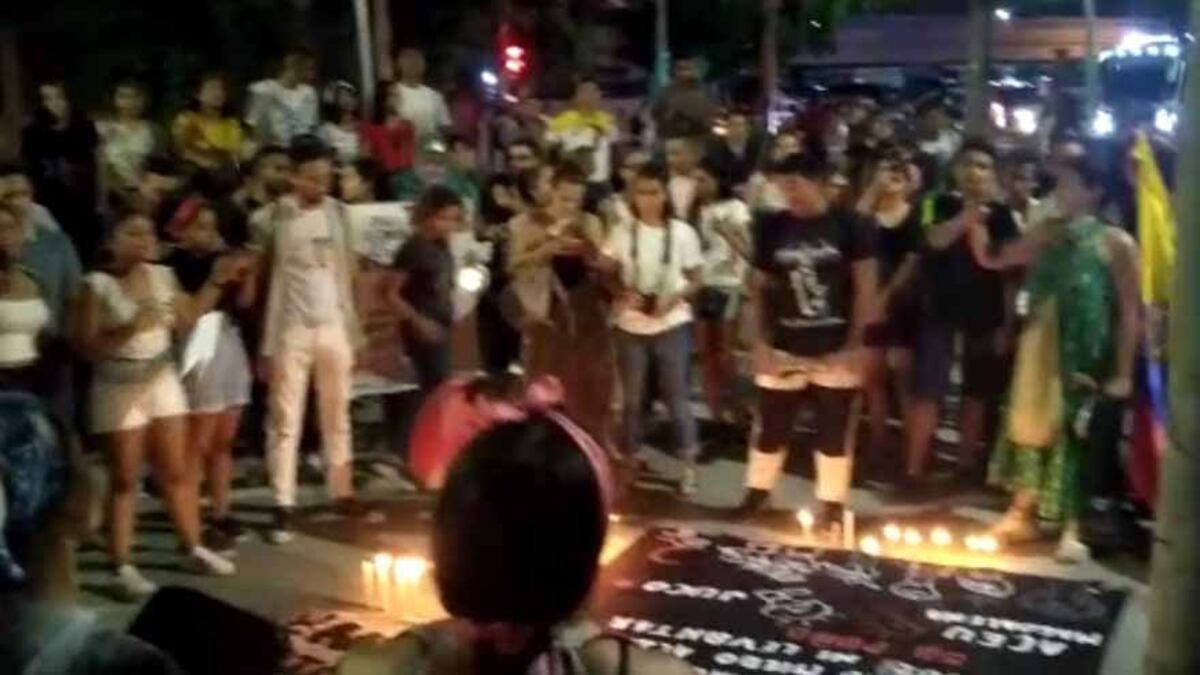 En video | Con protesta samarios rechazan muerte de Dilan Cruz y reclaman justicia
