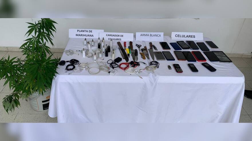 En requisa en cárcel de Chiriguaná incautaron armas blancas y celulares