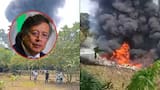 “No debió haber sucedido”: presidente Petro sobre accidente de avión Hércules que transportada 110 militares