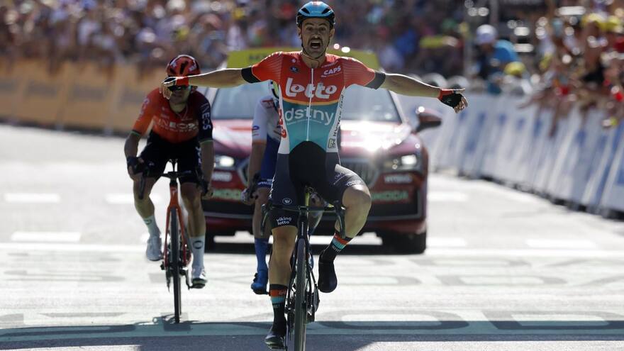Tour de Francia: el belga Victor Campenaerts se quedó con la etapa 18