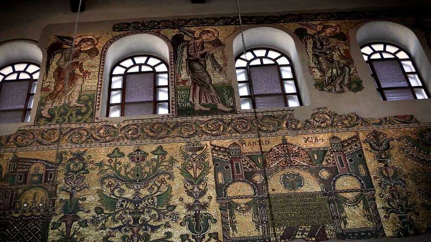 Mosaicos de Basílica de la Natividad en Belén vuelven a brillar