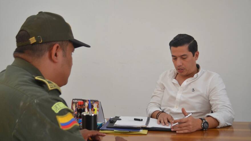 Alcaldía de Polonuevo gestiona planes de seguridad para el municipio