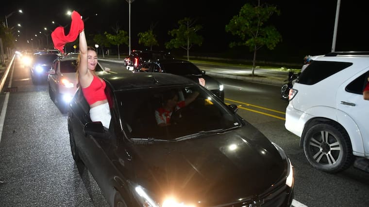 Caravanas de la celebración en Barranquilla por la estrella 11 de Junior