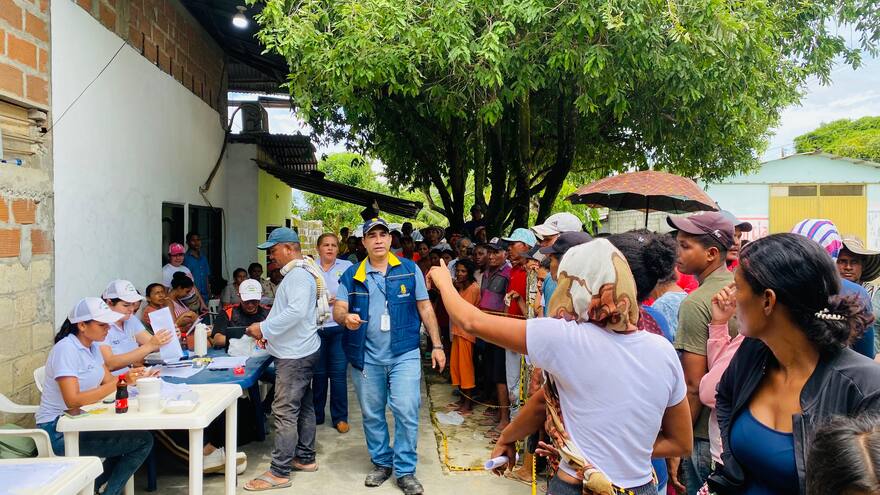 UNGRD entrega las primeras ayudas para la Mojana en San Jacinto