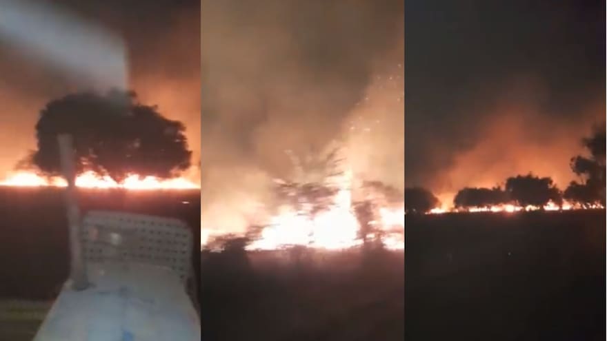 Incendio en finca de zona rural de Malambo, Atlántico: al menos 15 hectáreas afectadas