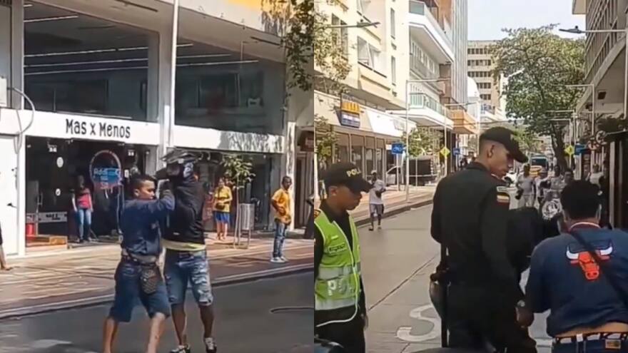 Santa Marta: motociclistas pelearon en plena avenida Campo Serrano