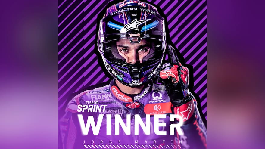 Tercera victoria de Jorge Martín en el ‘sprint’ del GP de Francia
