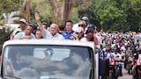Diosdado Cabello, con una caravana de motorizados, pide el fin de las sanciones a Venezuela