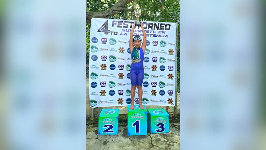 Mariana Arroyave Herazo, una promesa de la natación en Sucre