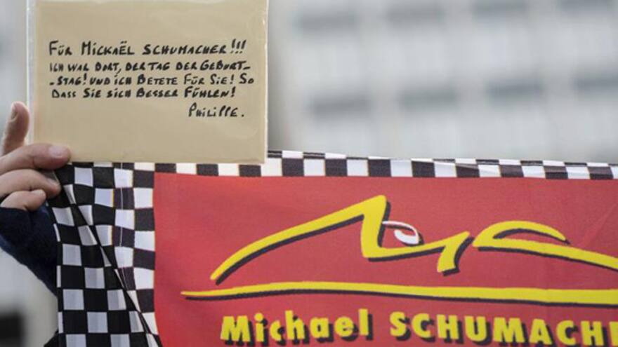 Schumacher recibe más de mil cartas de fans entre preocupación por su futuro