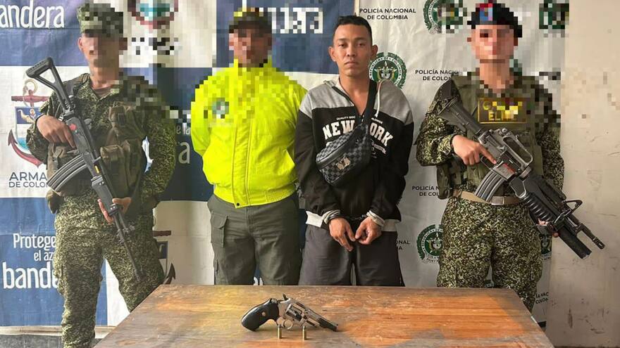 Sucre: capturan a hombre con arma de fuego en Galeras