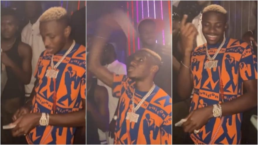 Victor Osimhen arrojó billetes en una discoteca de Nigeria