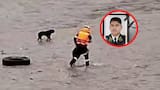 Policía murió al intentar salvar a un perro atrapado en un río en Lima tras emergencia por lluvias